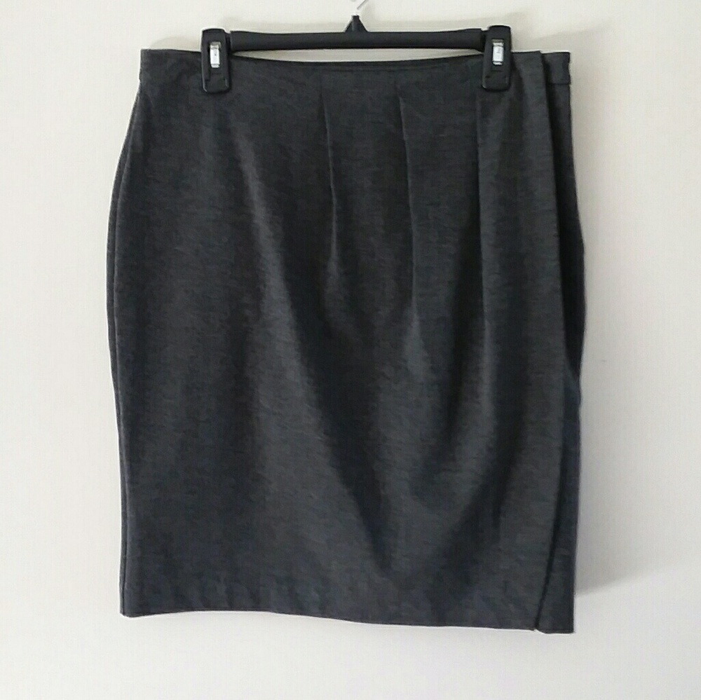 BANANA REPUBLIC FAUX WRAP PLEATED PENCIL SKIRT 10